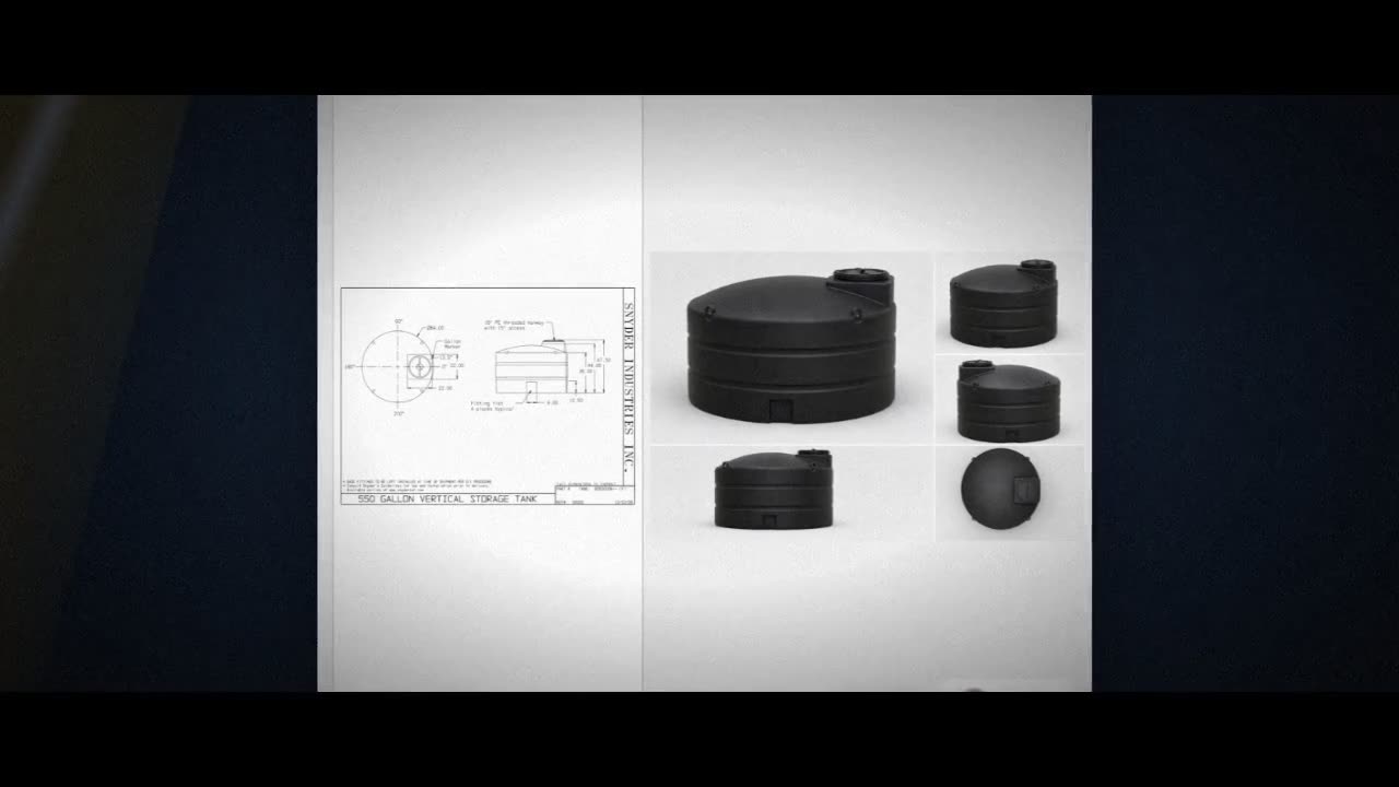 Snyder Industries 550 Gallon ASTM XLPE Black Heavy Duty Vertical Stora video