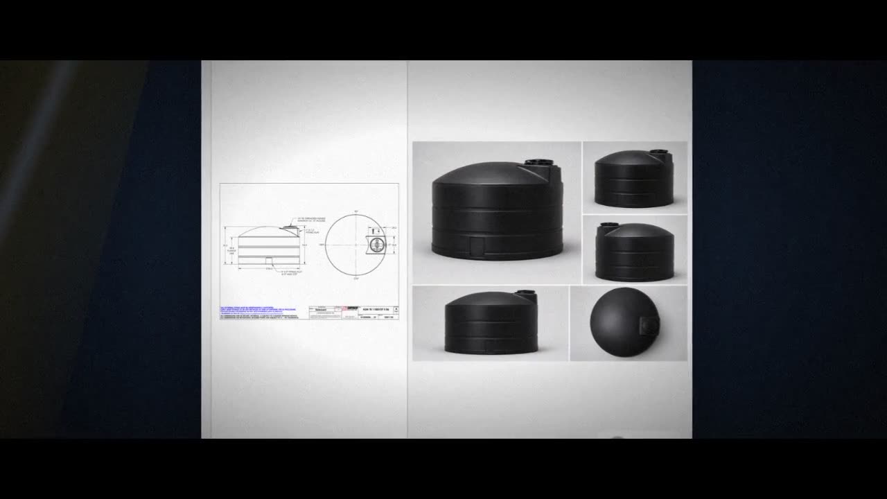 Snyder Industries 1100 Gallon ASTM XLPE Black Heavy Duty Vertical Stor video