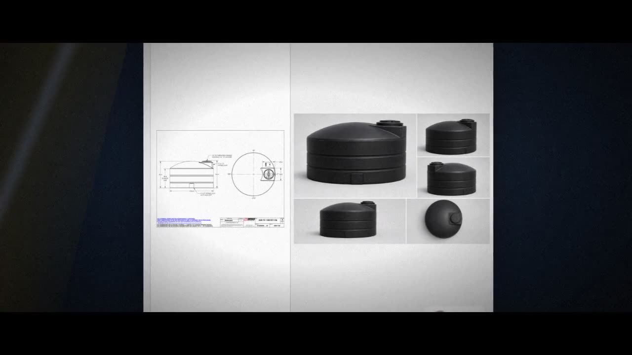 Snyder Industries 1100 Gallon ASTM Black Heavy Duty Vertical Storage T video