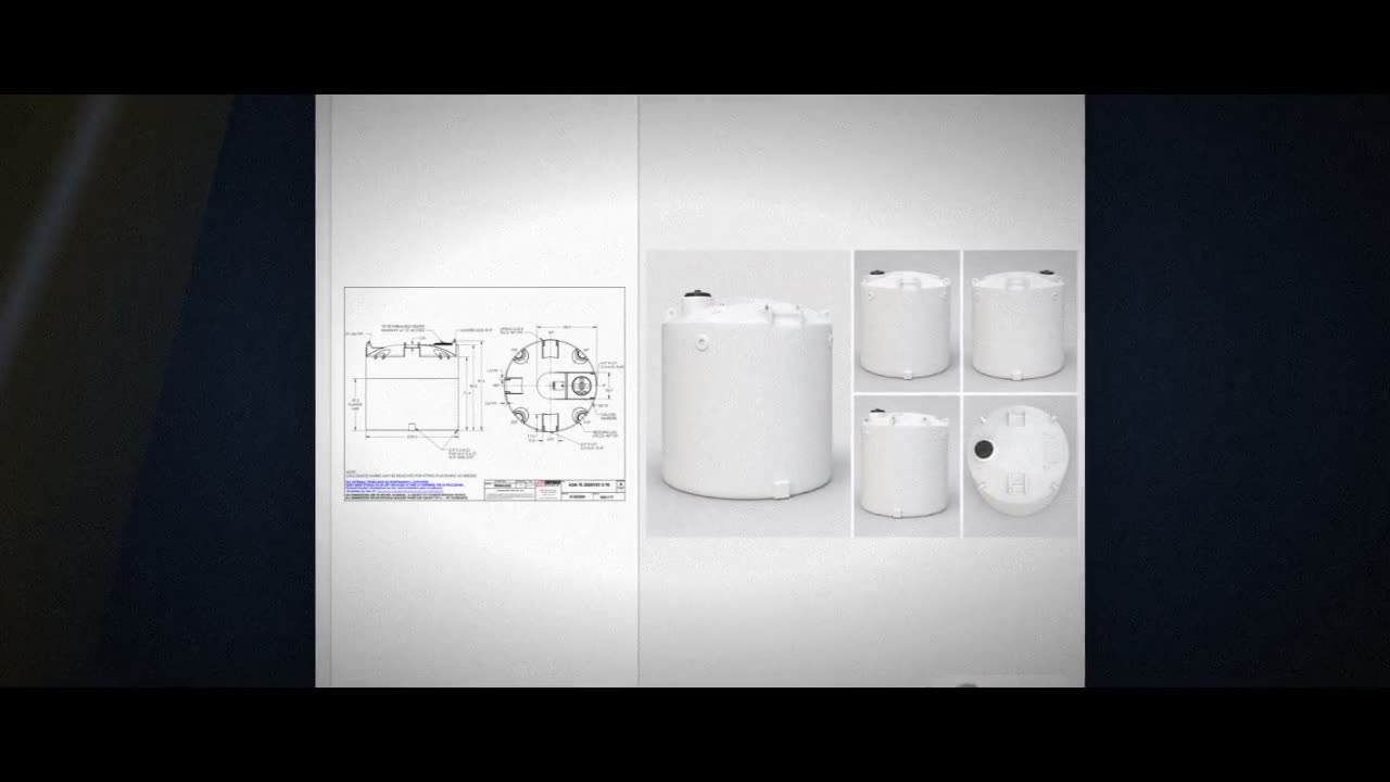 Snyder Industries 2000 Gallon ASTM XLPE Vertical Storage Tank video