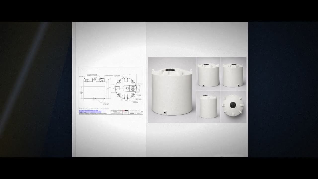 Snyder Industries 2000 Gallon ASTM XLPE Heavy Duty Vertical Storage Ta video