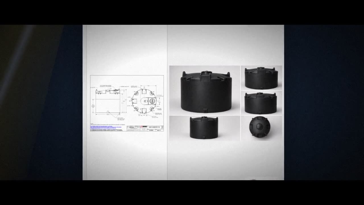 Snyder Industries 2000 Gallon ASTM XLPE Black Heavy Duty Vertical Stor video