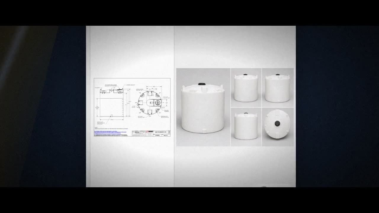 Snyder Industries 2500 Gallon ASTM XLPE Vertical Storage Tank video
