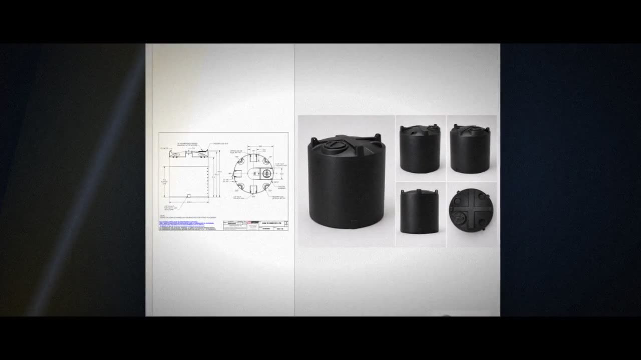 Snyder Industries 2500 Gallon ASTM XLPE Black Vertical Storage Tank video