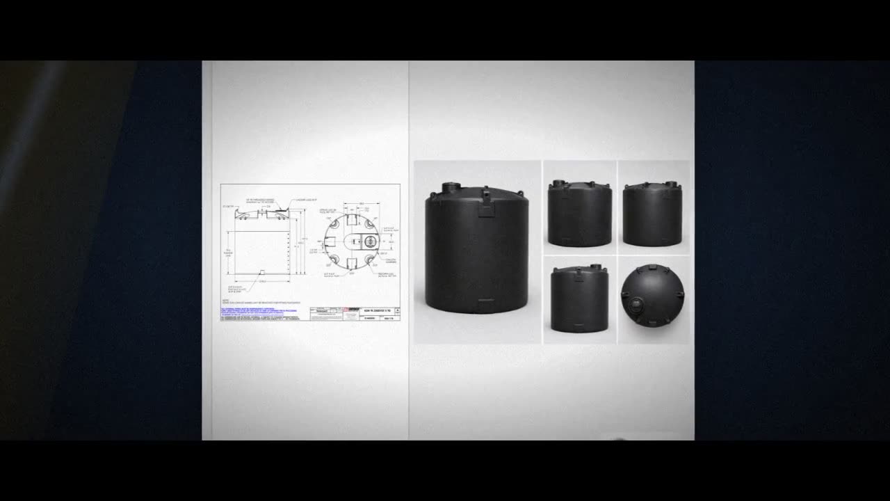 Snyder Industries 2500 Gallon ASTM XLPE Black Heavy Duty Vertical Stor video