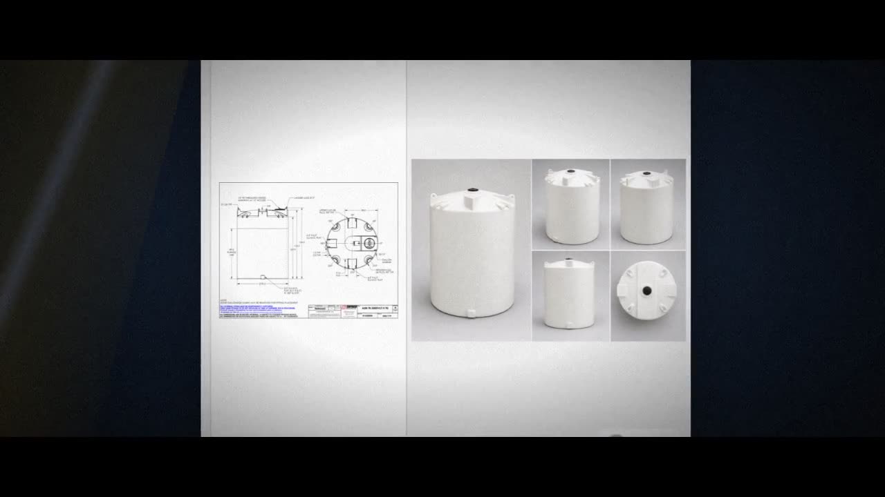Snyder Industries 3000 Gallon ASTM XLPE Vertical Storage Tank video