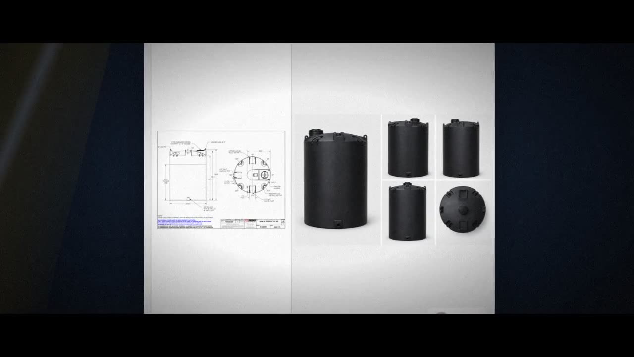 Snyder Industries 3000 Gallon ASTM XLPE Black Heavy Duty Vertical Stor video