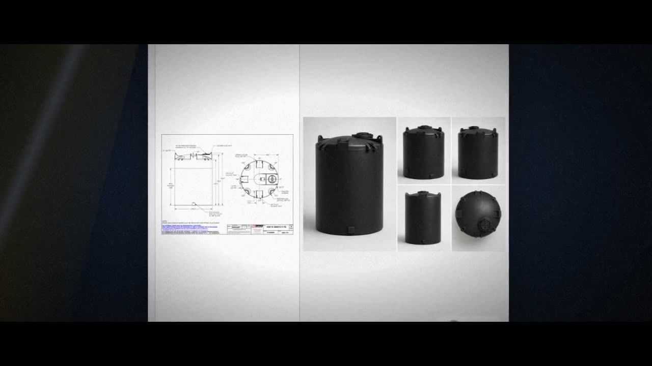 Snyder Industries 3000 Gallon ASTM Black Vertical Storage Tank video