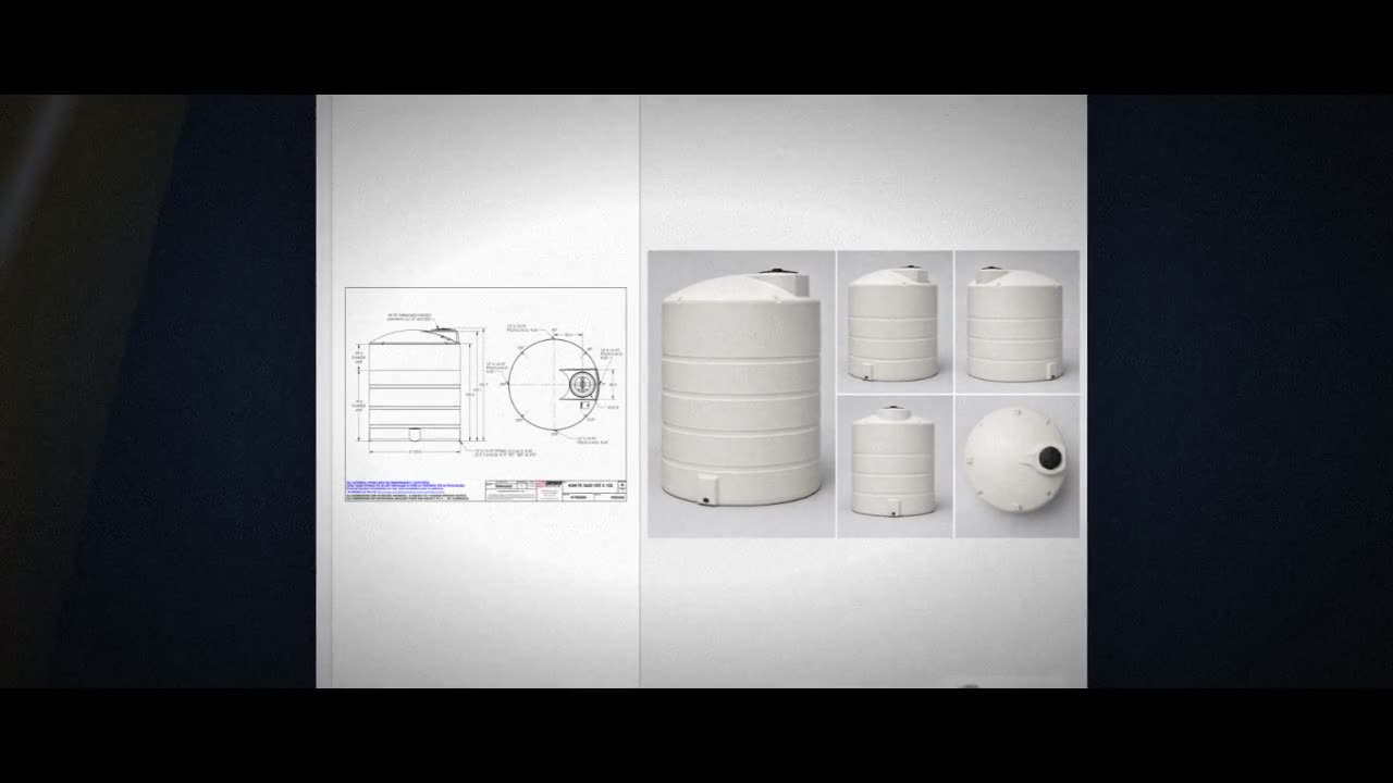 Snyder Industries 3650 Gallon ASTM XLPE Heavy Duty Vertical Storage Ta video