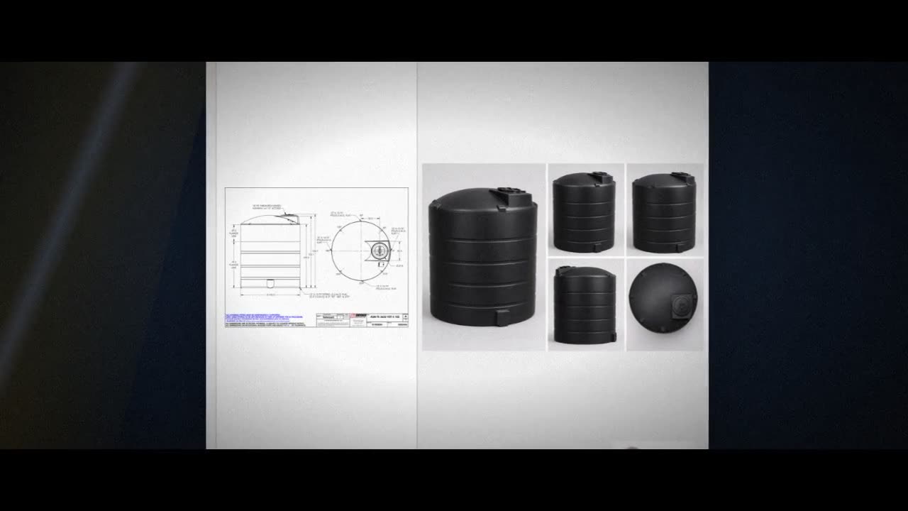 Snyder Industries 3650 Gallon ASTM Black Vertical Storage Tank video