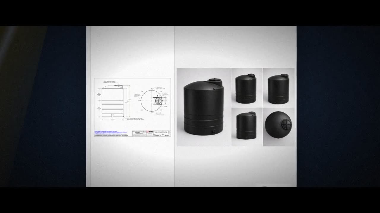 Snyder Industries 4650 Gallon ASTM XLPE Black Vertical Storage Tank video