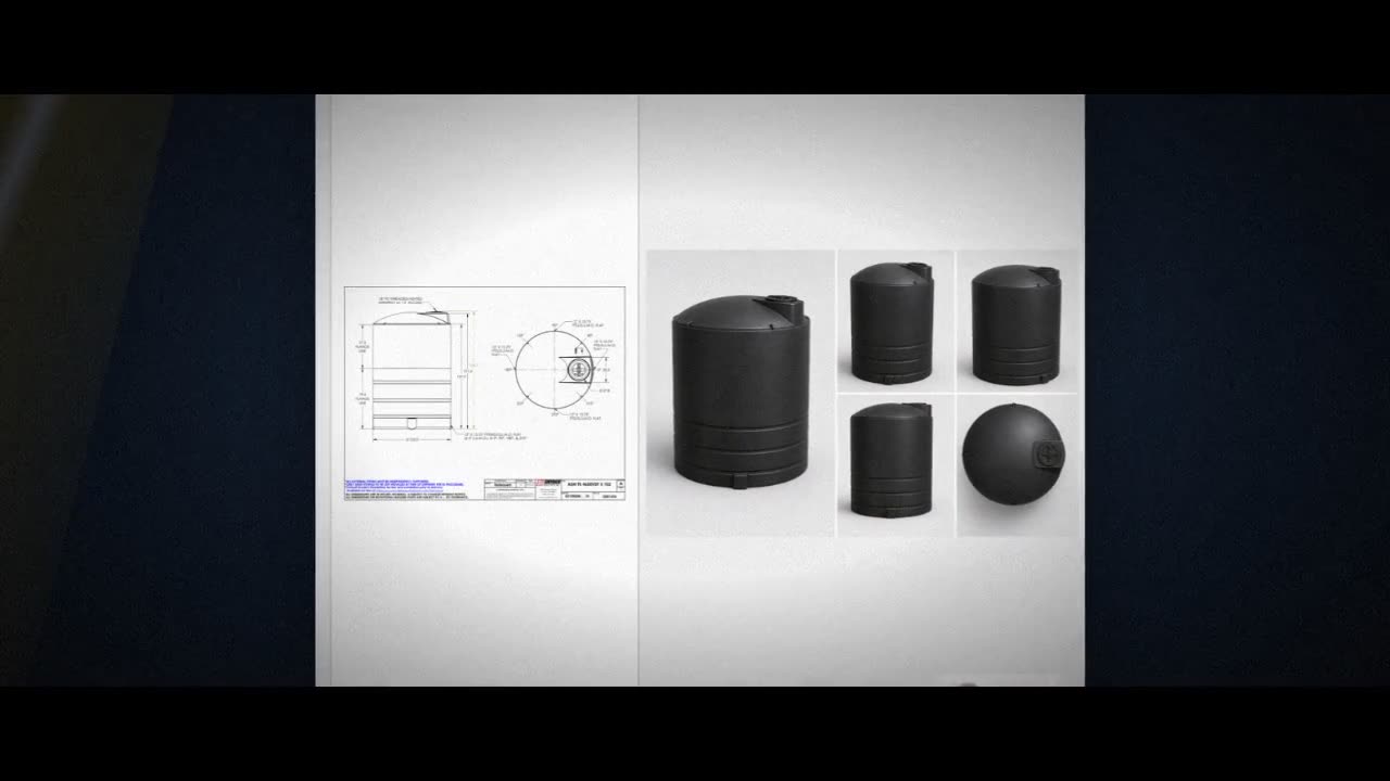 Snyder Industries 4650 Gallon ASTM Black Vertical Storage Tank video