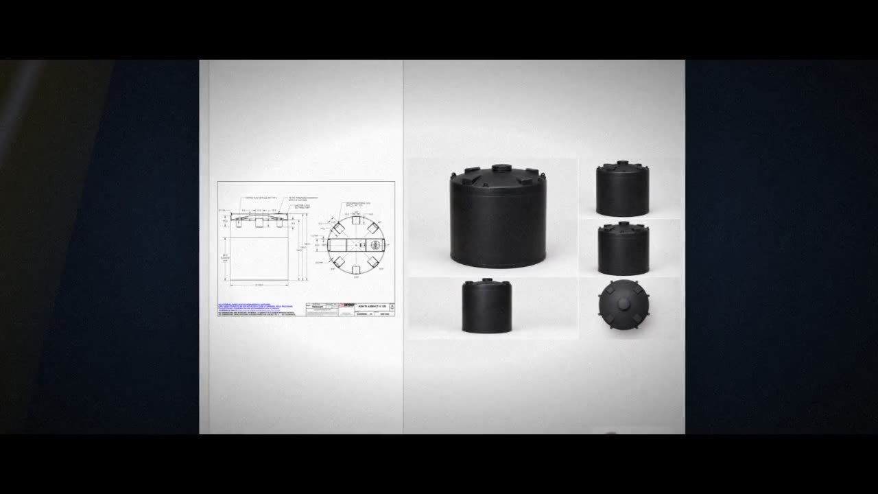 Snyder Industries 6200 Gallon ASTM XLPE Black Vertical Storage Tank video