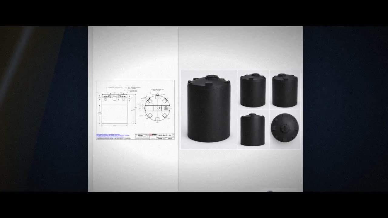 Snyder Industries 6200 Gallon ASTM Black Vertical Storage Tank video