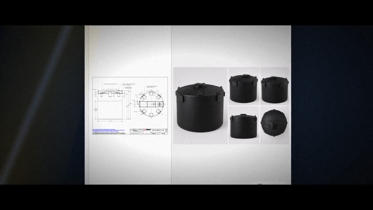 Snyder Industries 6200 Gallon ASTM Black Heavy Duty Vertical Storage T video