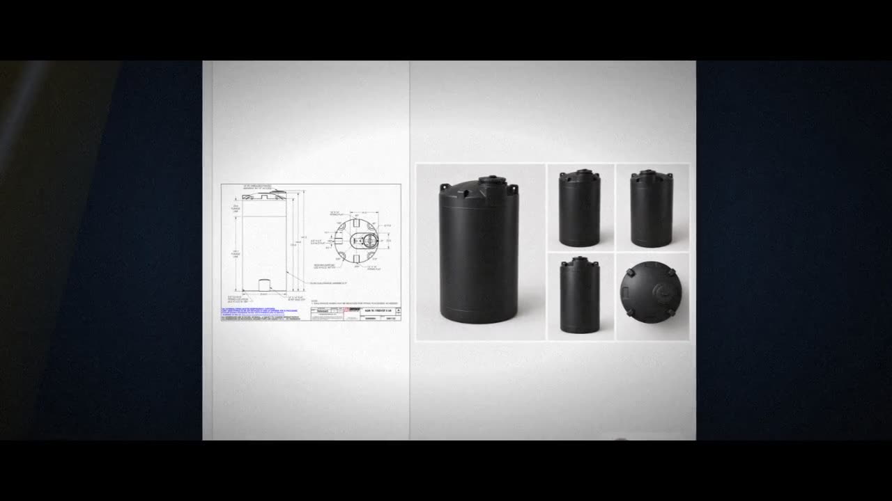 Snyder Industries 1900 Gallon ASTM XLPE Black Vertical Storage Tank video