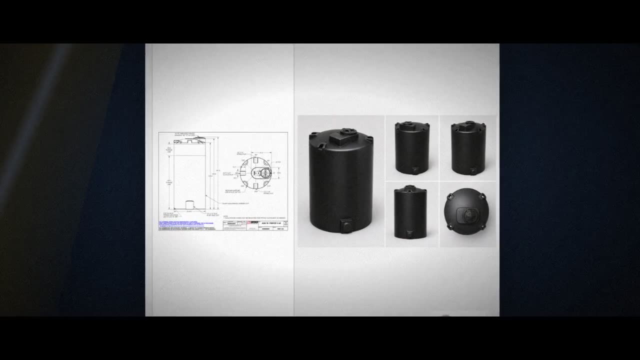 Snyder Industries 1900 Gallon ASTM Black Vertical Storage Tank video