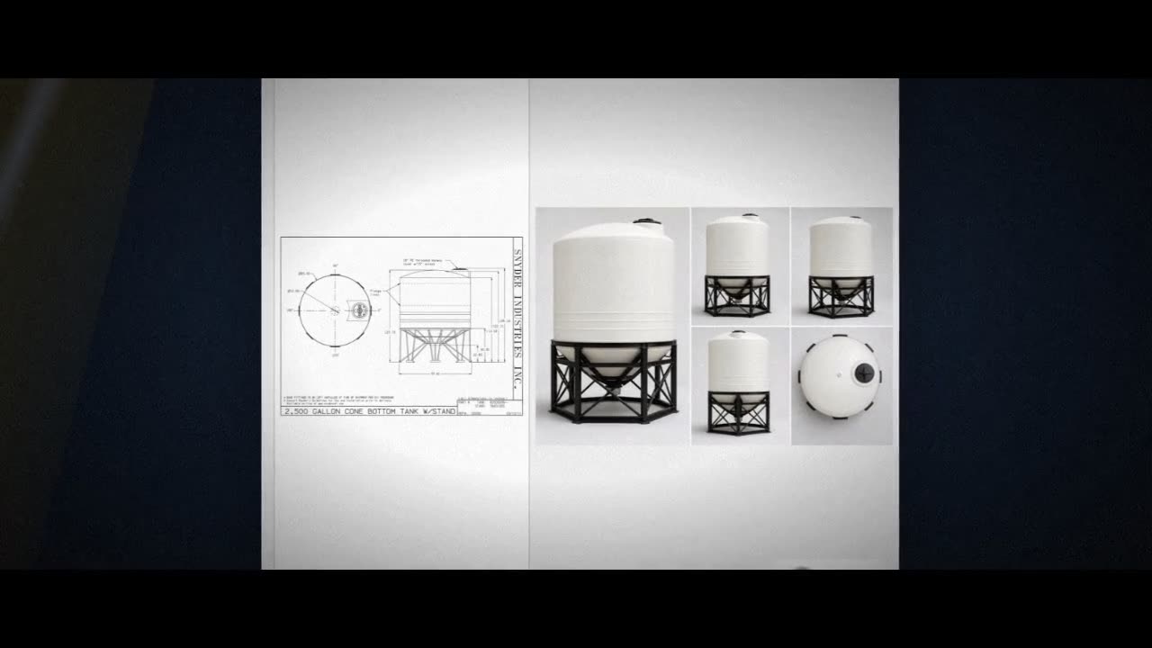 Snyder Industries 2500 Gallon XLPE Cone Bottom Tank video