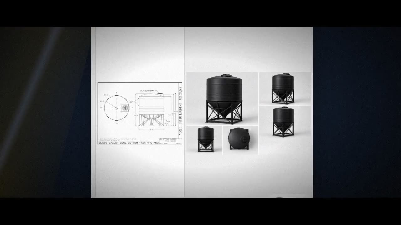 Snyder Industries 2500 Gallon XLPE Cone Bottom Tank video