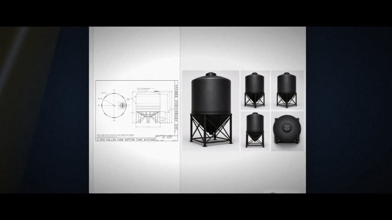 Snyder Industries 2500 Gallon Cone Bottom Tank video