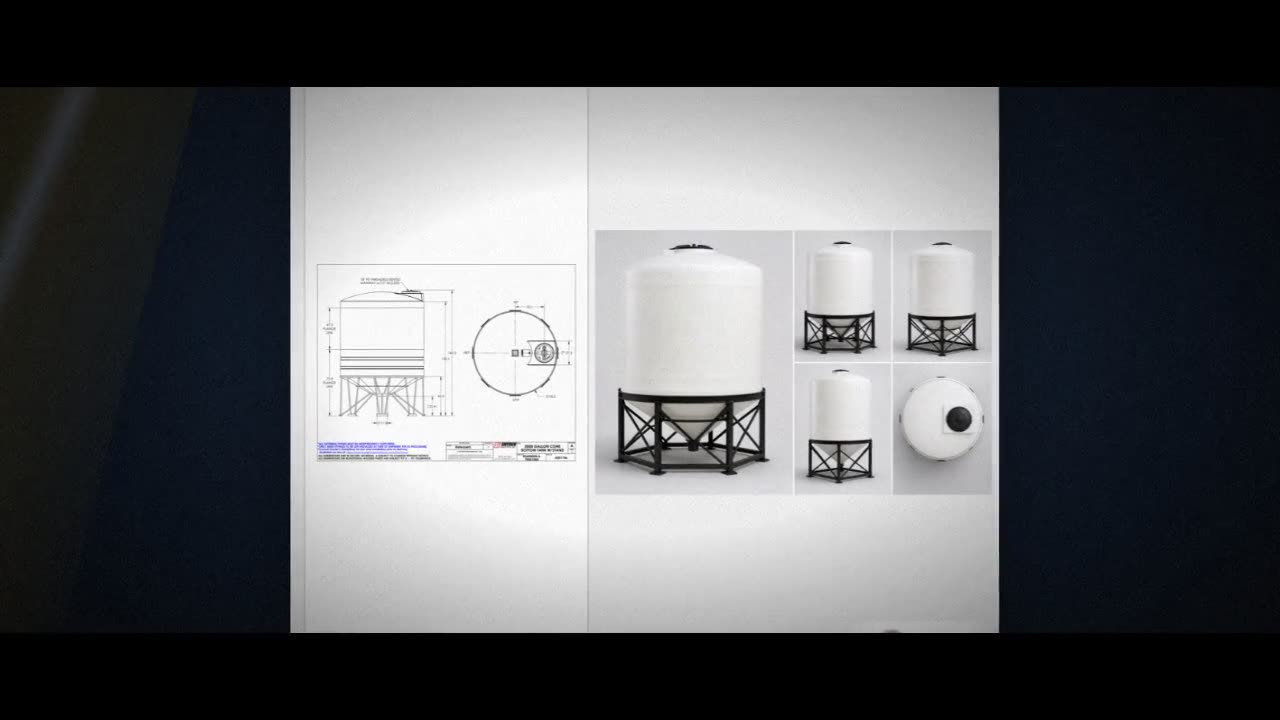 Snyder Industries 3000 Gallon XLPE Cone Bottom Tank video
