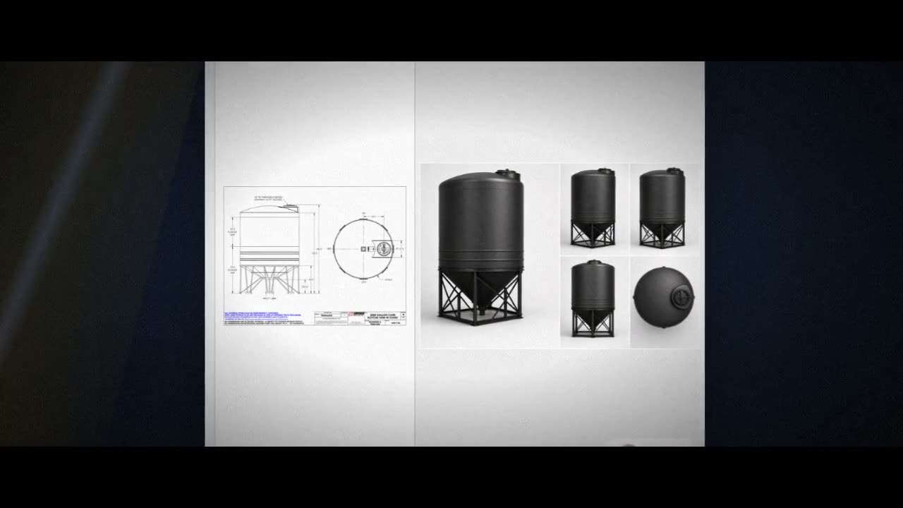 Snyder Industries 3000 Gallon Cone Bottom Tank video