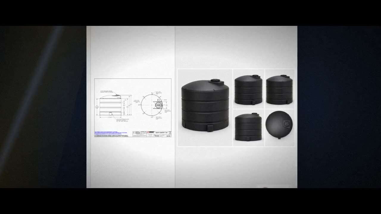 Snyder Industries 2650 Gallon ASTM XLPE Black Vertical Storage Tank video
