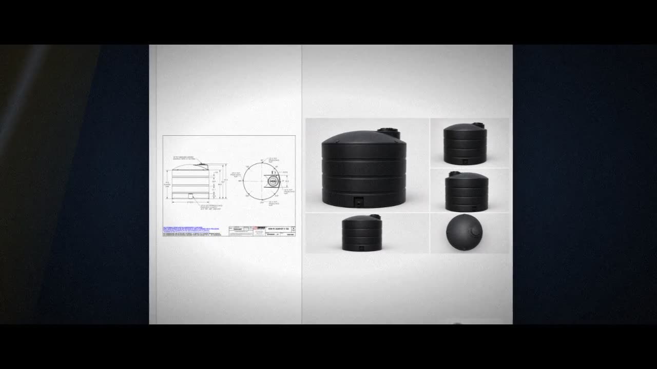 Snyder Industries 2650 Gallon ASTM Black Heavy Duty Vertical Storage T video