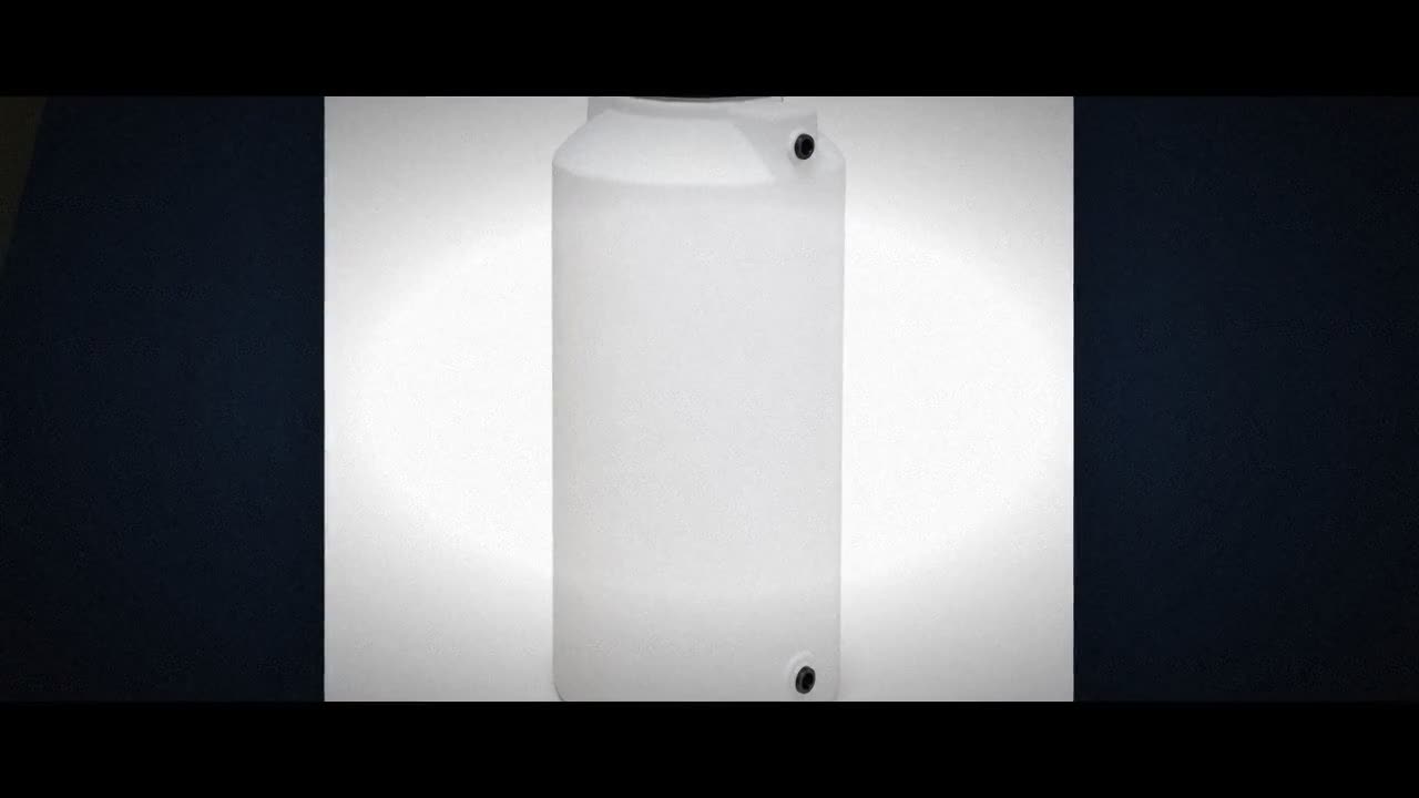 90 Gallon Plastic Vertical Liquid Storage Tank in White video
