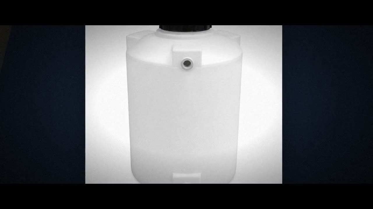 100 Gallon Plastic Vertical Water Storage Tank in White video