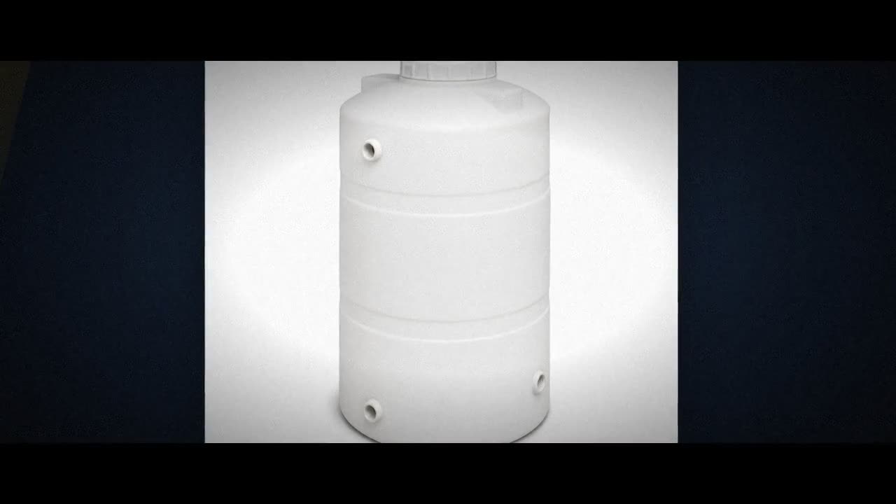 165 Gallon Plastic Vertical Water Storage Tank in White video