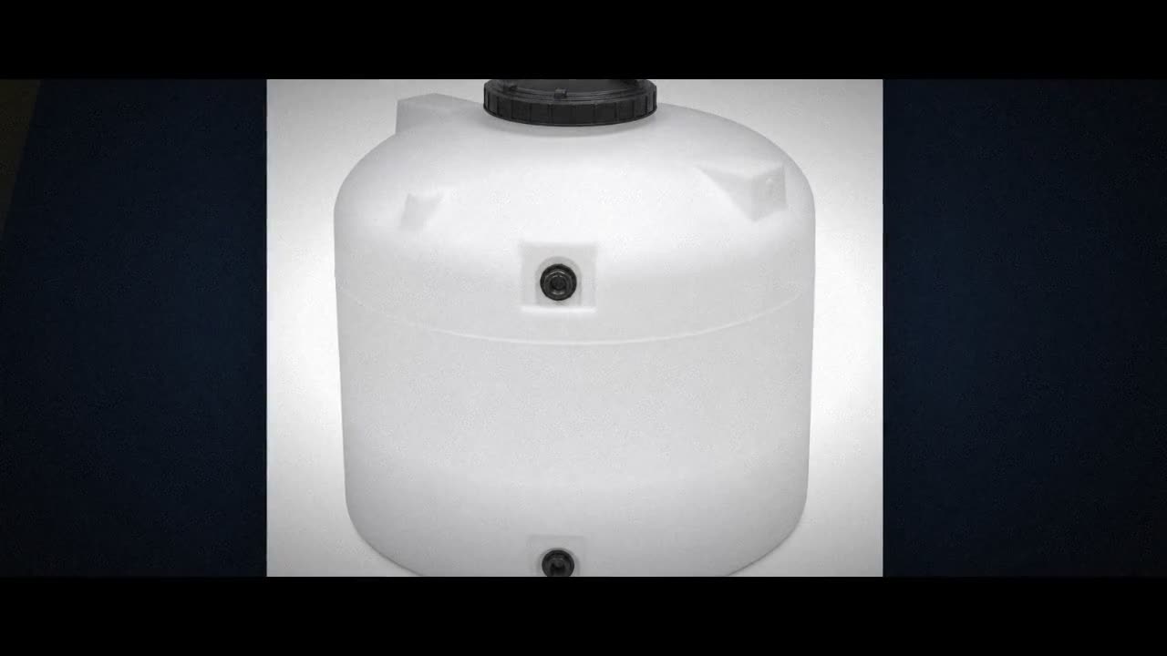 200 Gallon Plastic Vertical Water Storage Tank in White video