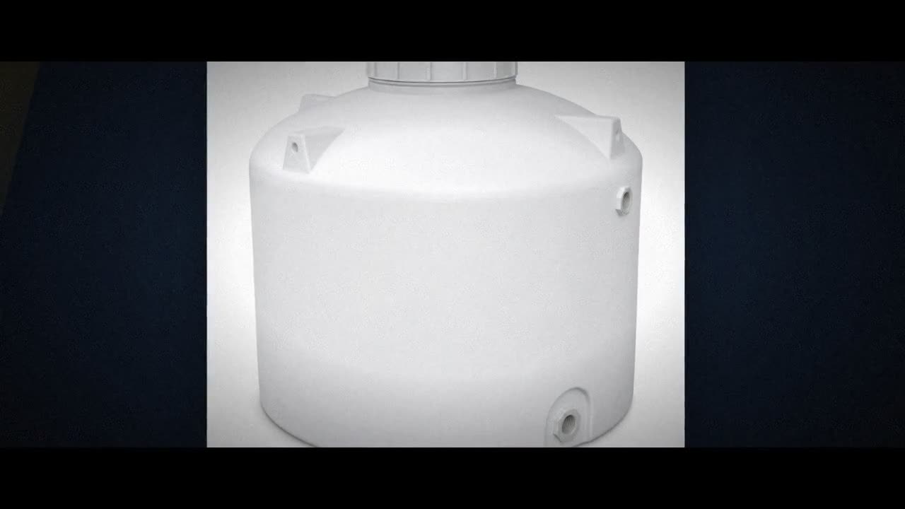 200 Gallon Plastic Vertical Liquid Storage Tank in White video
