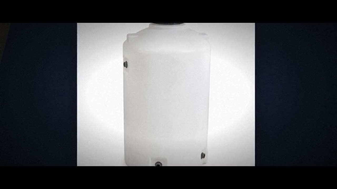 700 Gallon Plastic Vertical Liquid Storage Tank in Green video
