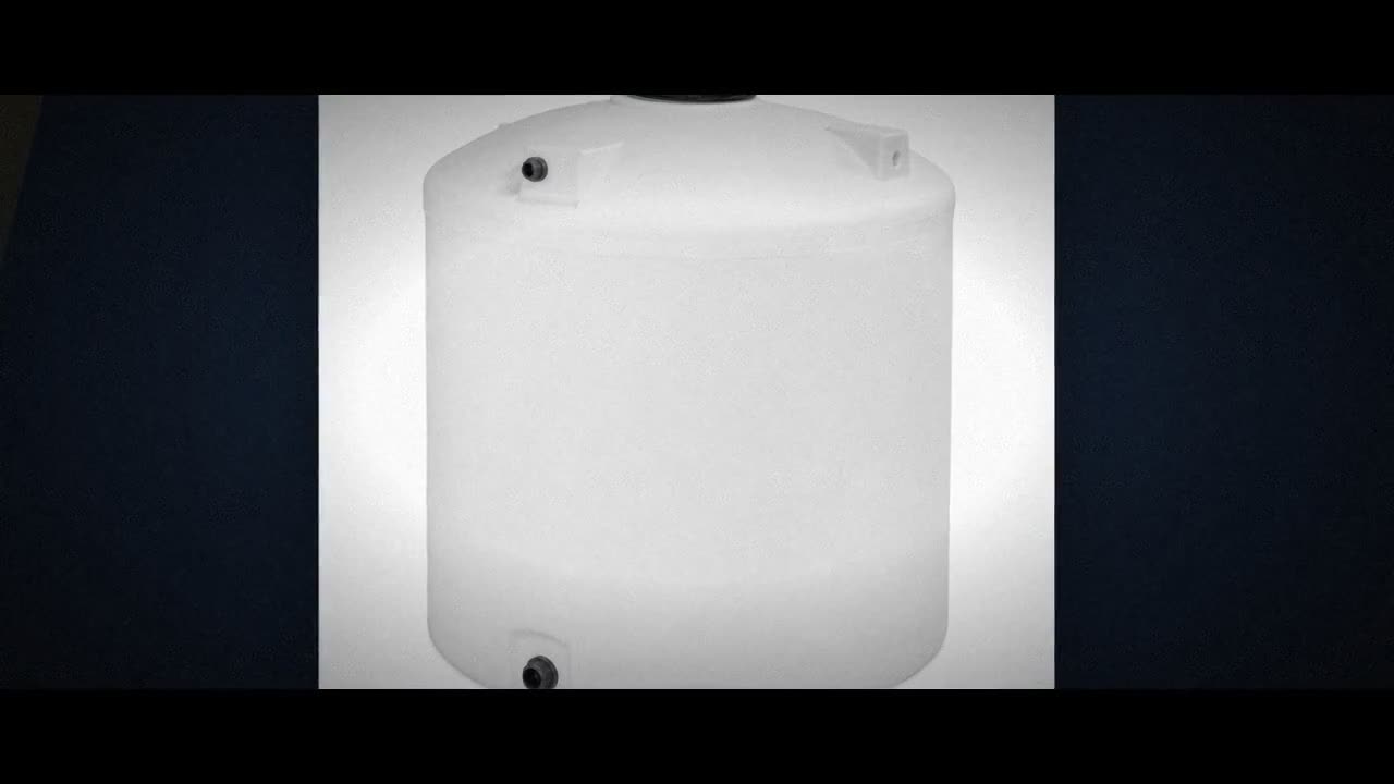 1550 Gallon Plastic Vertical Liquid Storage Tank in White video