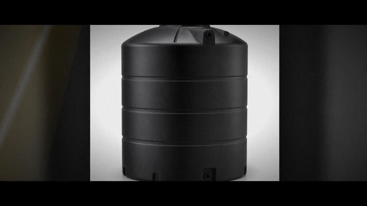 DuraCast 3000 Gallon Plastic Vertical Liquid Storage Tank in Black video