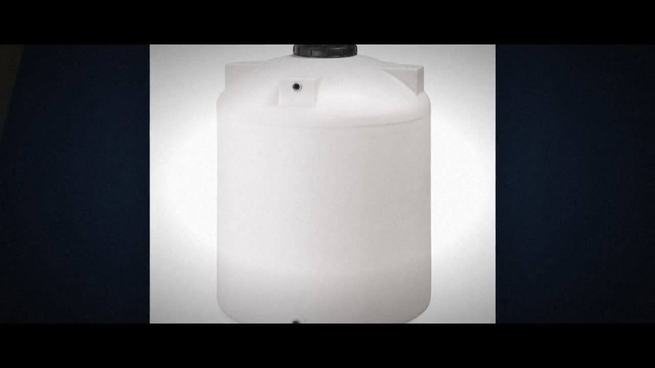 DuraCast 3000 Gallon Plastic Vertical Liquid Storage Tank in White video