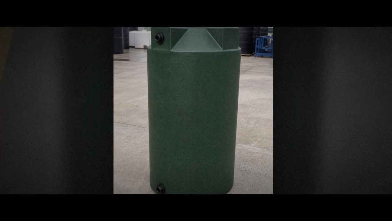 Bushman 150 Gallon Plastic Vertical Water Storage Tank in Green video