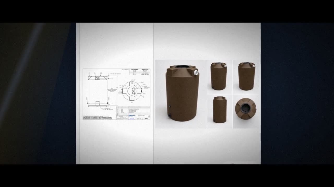 Bushman 200 Gallon Plastic Vertical Rainwater Harvesting Tank in Brown video