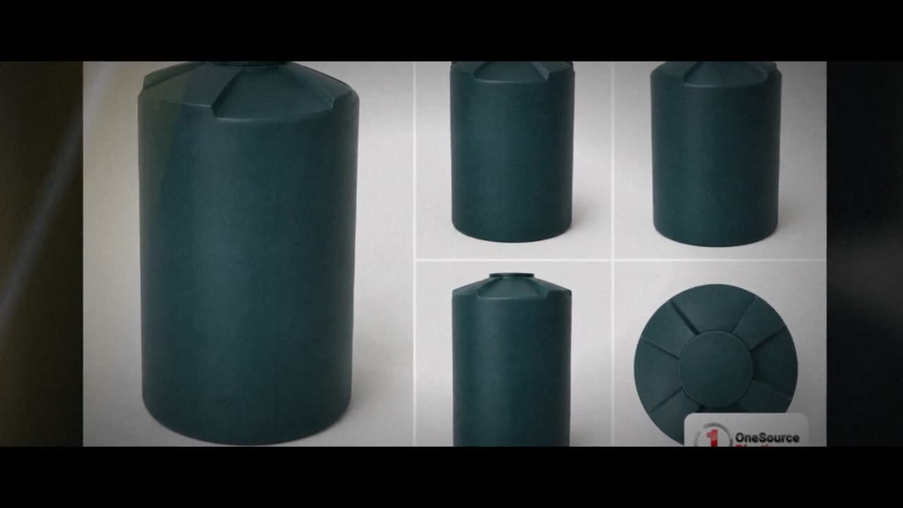 Bushman 250 Gallon Plastic Vertical Emergency Water Storage Tank in Bl video