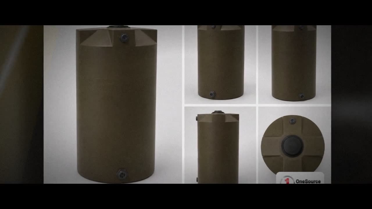Bushman 250 Gallon Plastic Vertical Water Storage Tank in Dark Brown video