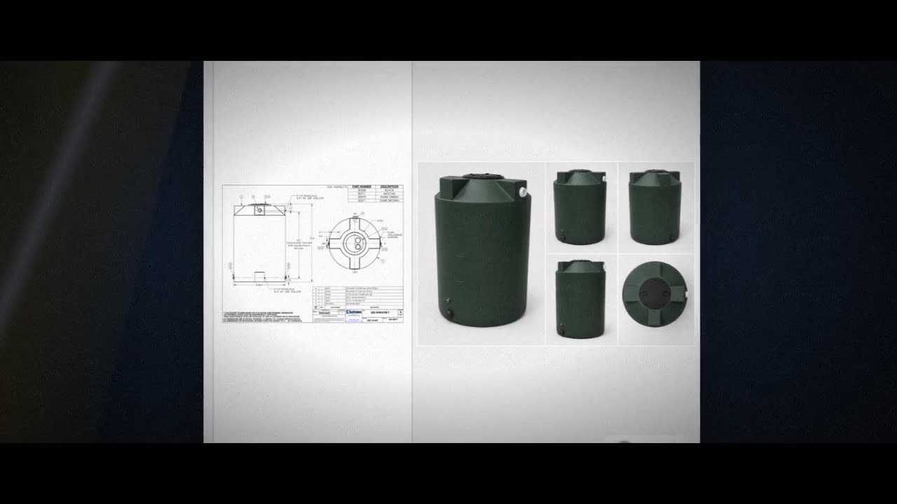 Bushman 500 Gallon Plastic Vertical Rainwater Harvesting Tank in Green video