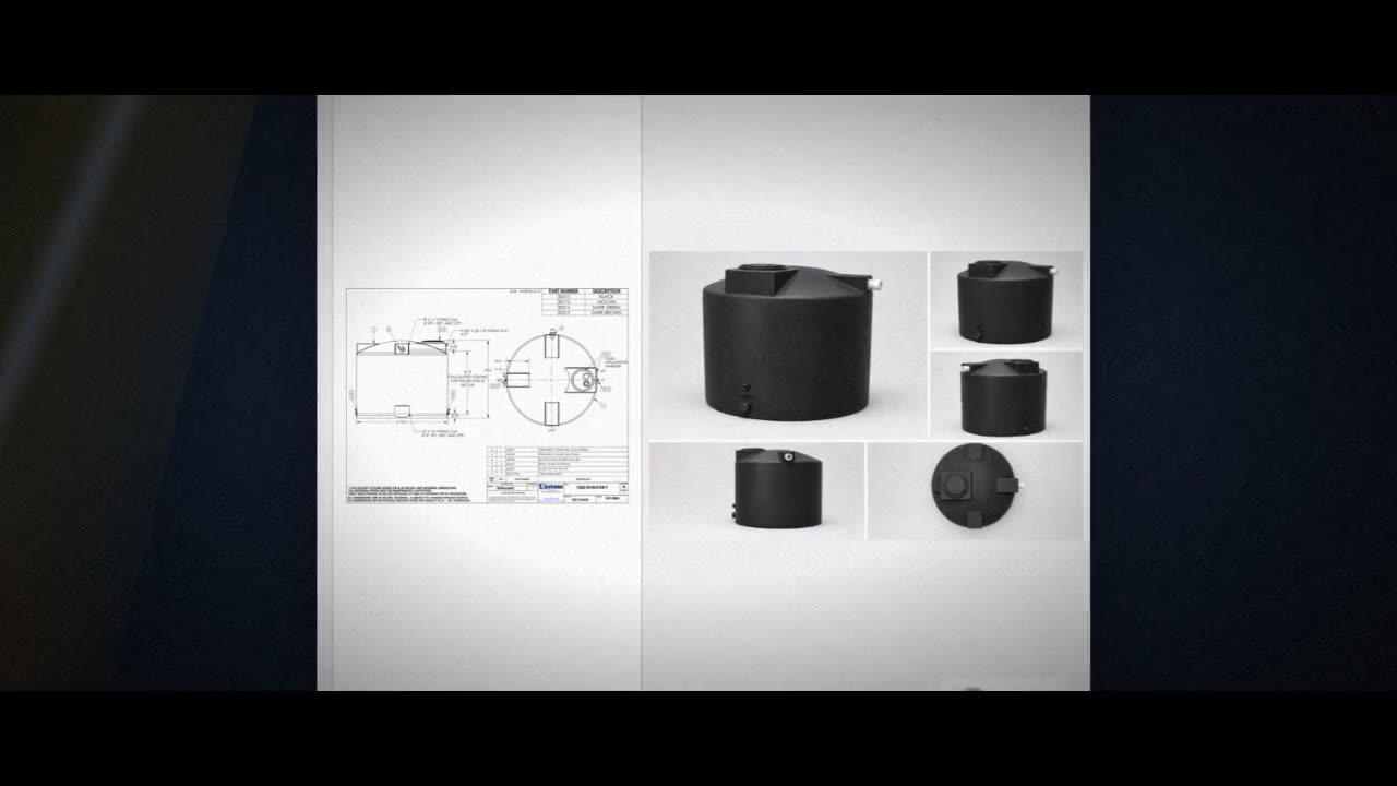 Bushman 1000 Gallon Plastic Vertical Rainwater Harvesting Tank in Blac video