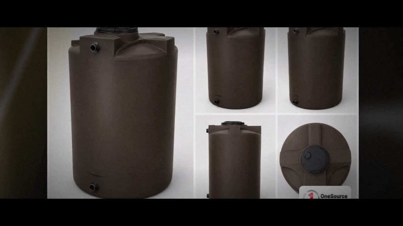 Bushman 1150 Gallon Plastic Vertical Water Storage Tank in Dark Brown video