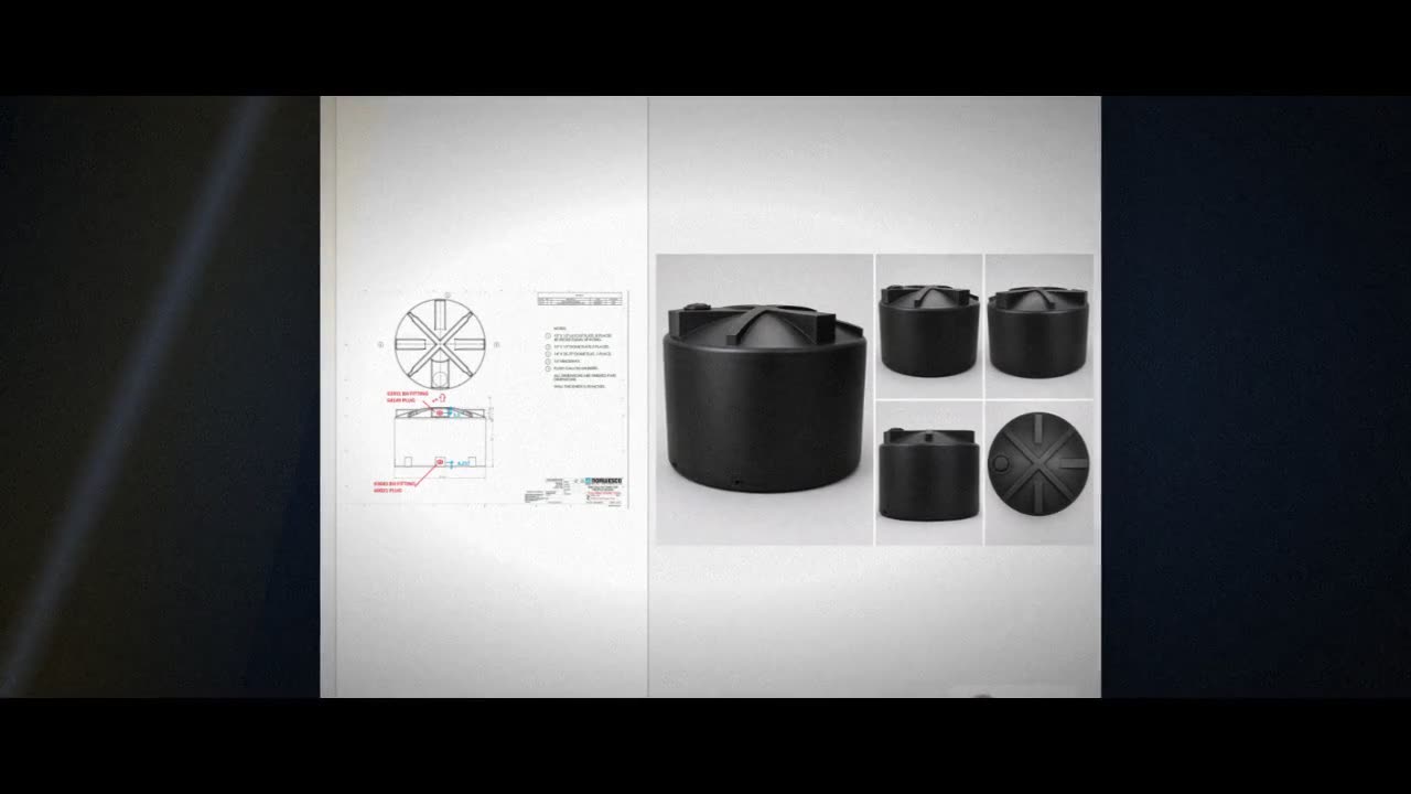 Bushman 5000 Gallon Plastic Vertical Water Storage Tank in Black video