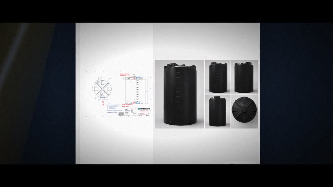 Bushman 5000 Gallon Plastic Vertical Water Storage Tank in Black video