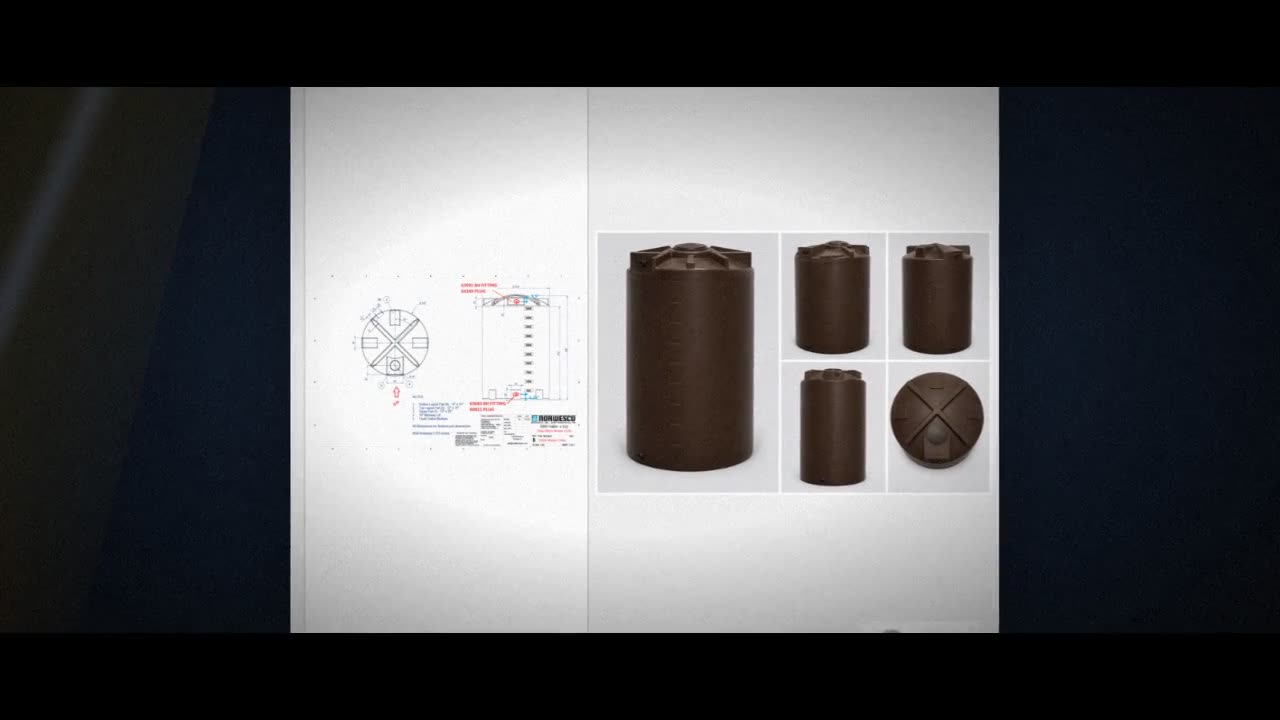 Bushman 5000 Gallon Plastic Vertical Water Storage Tank in Dark Brown video