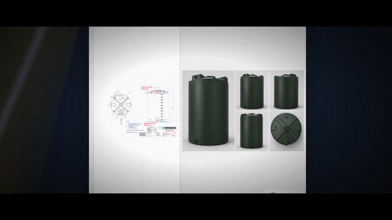 Bushman 5000 Gallon Plastic Vertical Water Storage Tank in Dark Green video