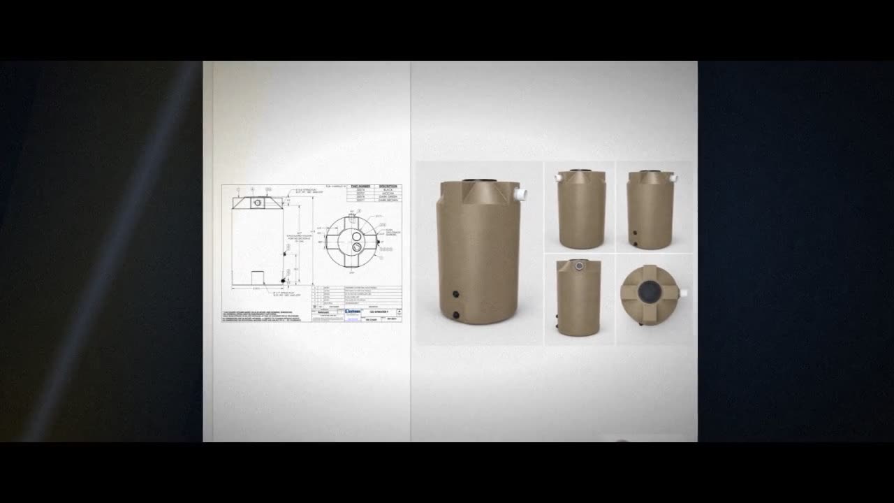 Bushman 125 Gallon Plastic Vertical Rainwater Harvesting Tank in Mocha video