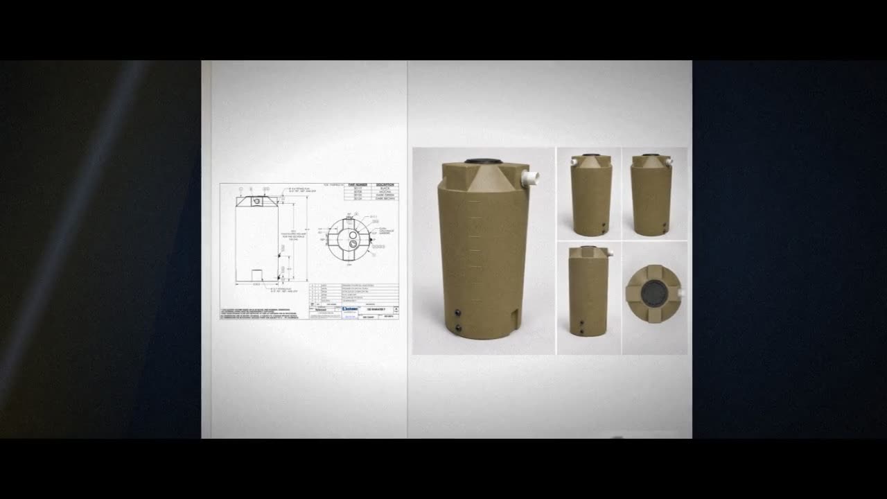 Bushman 150 Gallon Plastic Vertical Water Storage Tank in Mocha video